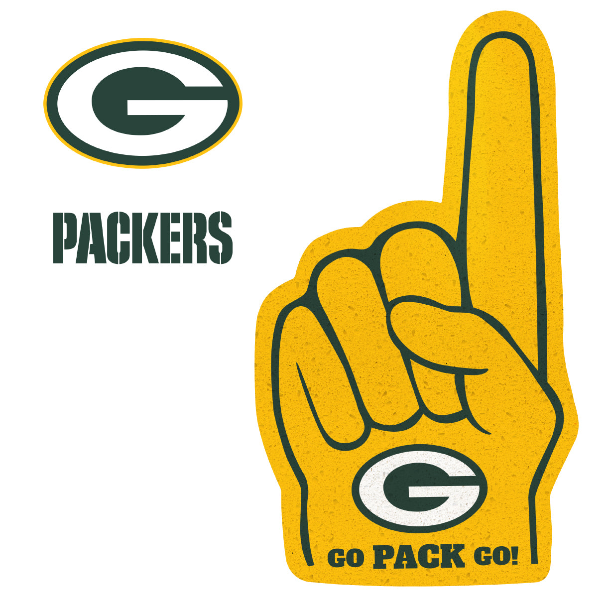 Green Bay Packers Go Pack Go Banner