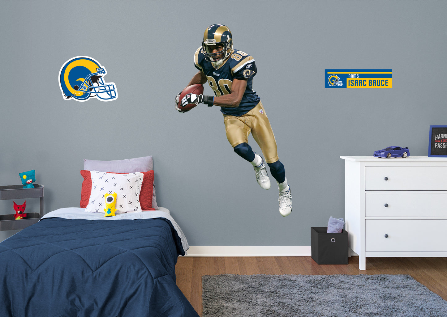 St. Louis Rams: Isaac Bruce Legend - Officially Licensed NFL Removable Adhesive Decal