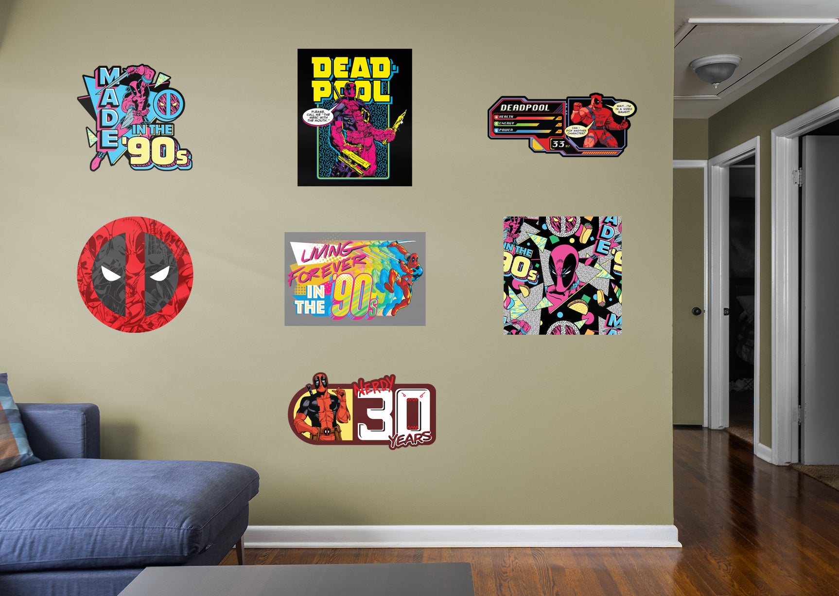 Gamer Geek Wall sticker Vinyl Mural Wallpaper For Kids Room Decoration