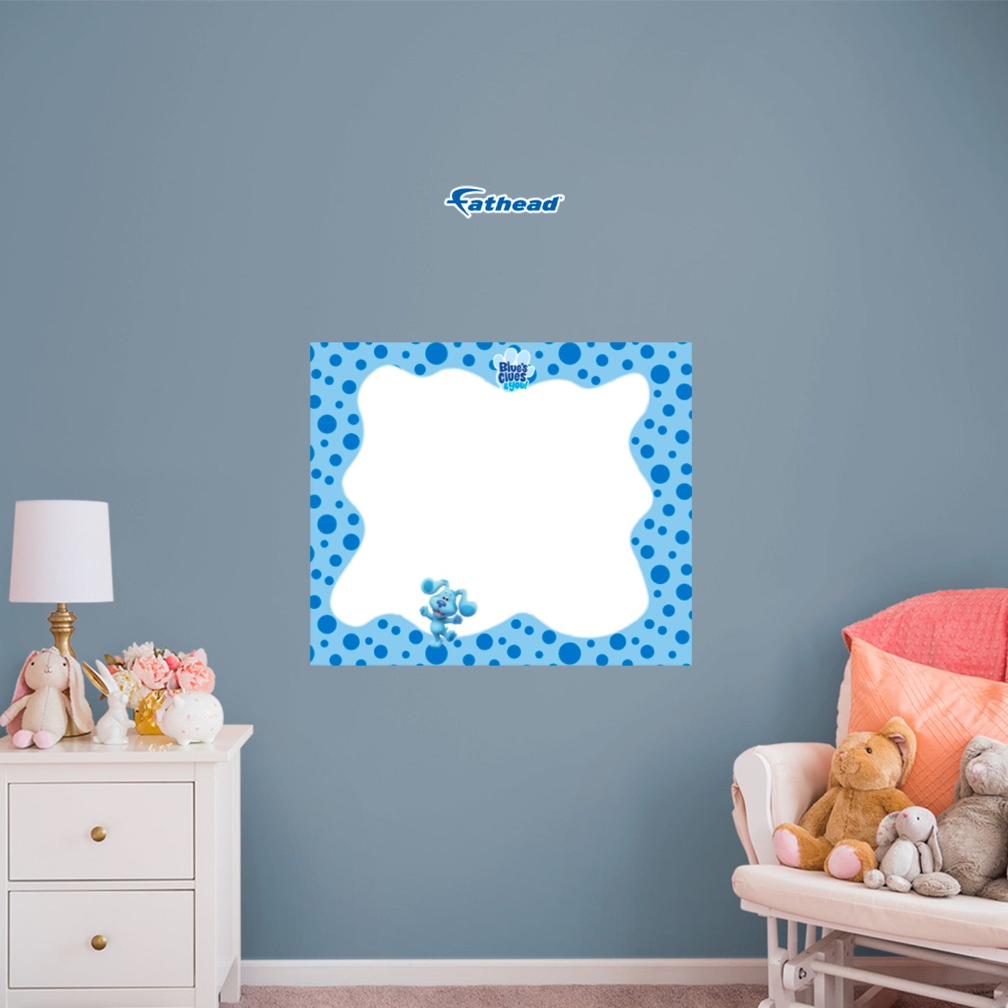 Blue's Clues: Blue Dry Erase - Officially Licensed Nickelodeon Removable Adhesive Decal