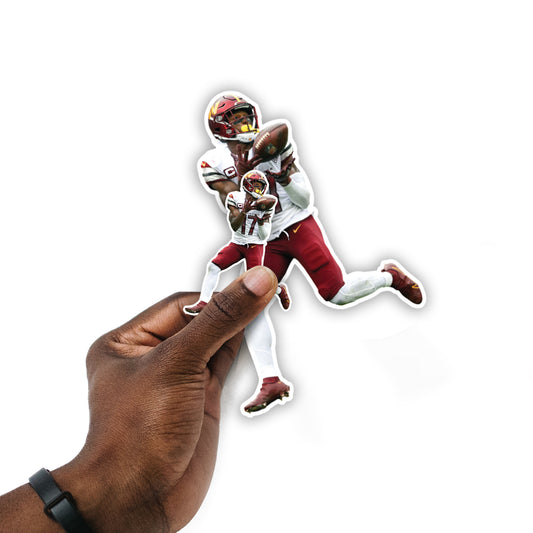 Washington Commanders: Terry McLaurin Minis - Officially Licensed NFL Removable Adhesive Decal