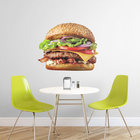 X-Large Cheeseburger + 2 Decals (30"W x 23"H)