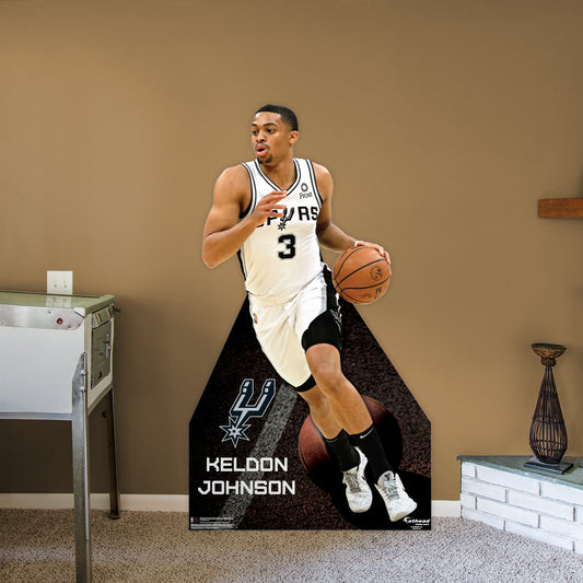 San Antonio Spurs: Keldon Johnson Life-Size Foam Core Cutout - Officially Licensed NBA Stand Out