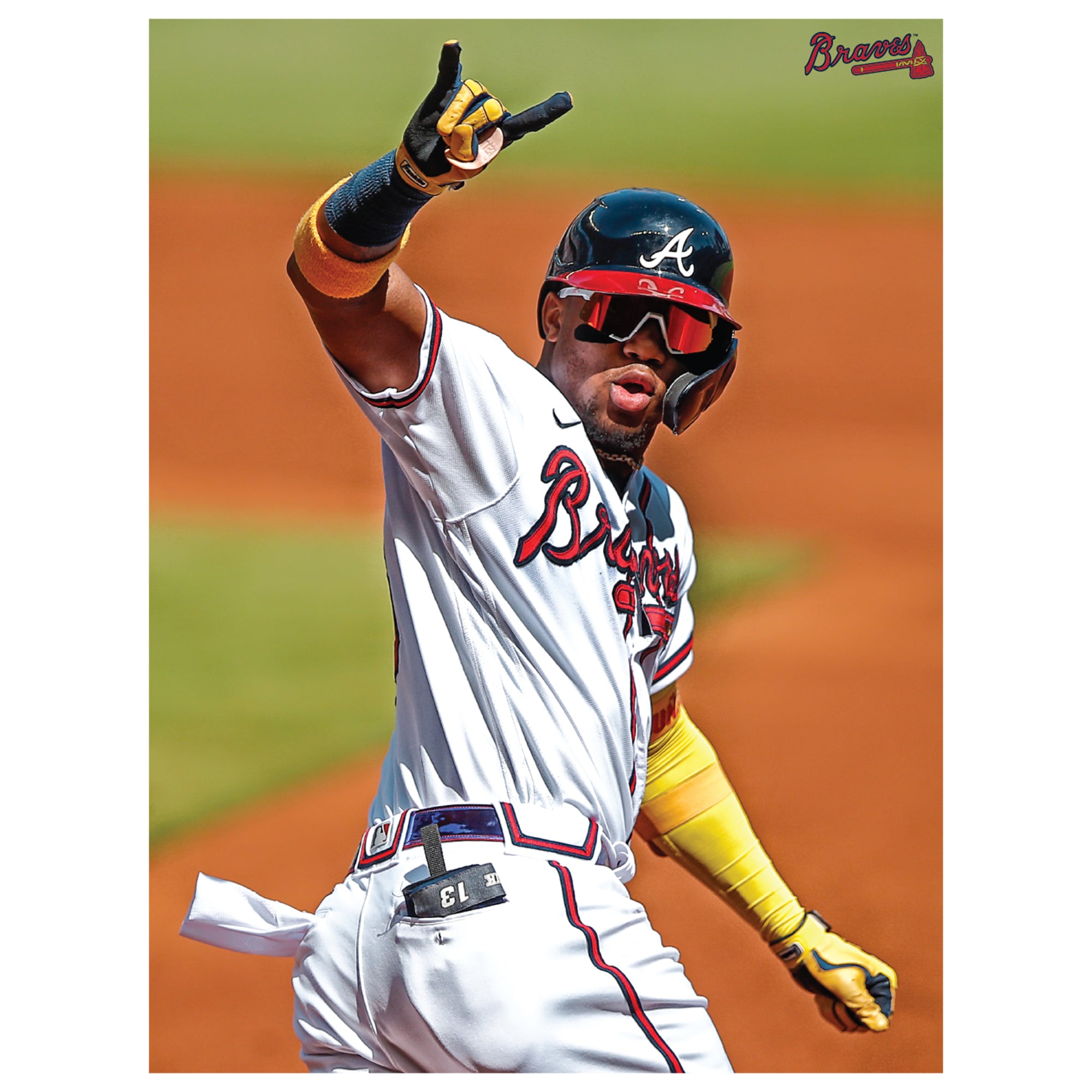 Lids Ronald Acuña Jr. Atlanta Braves 24'' x 34.75'' Magnetic Framed Team  Players Poster