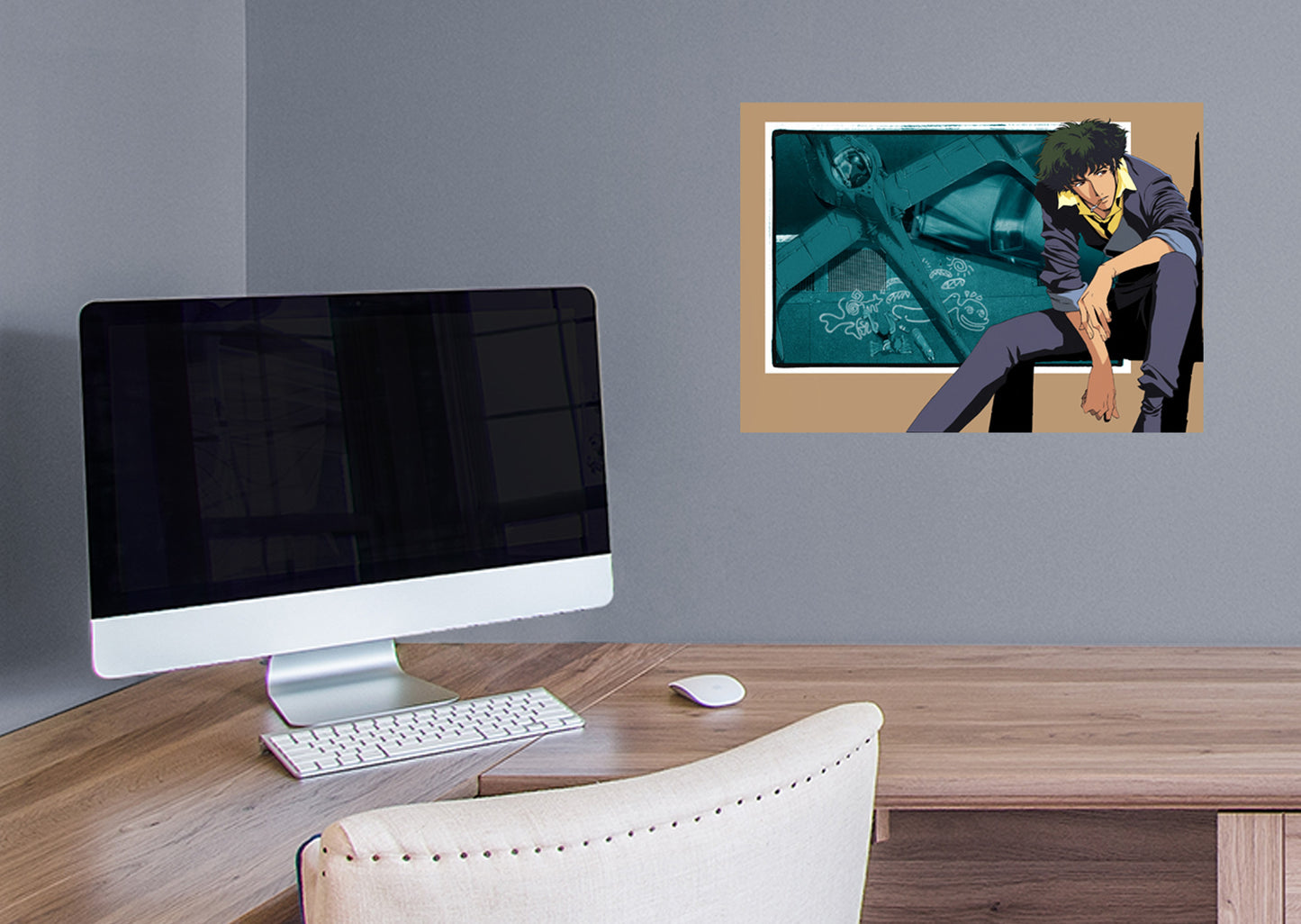 Cowboy Bebop: Spike Swordfish Mural        - Officially Licensed Funimation Removable Wall   Adhesive Decal
