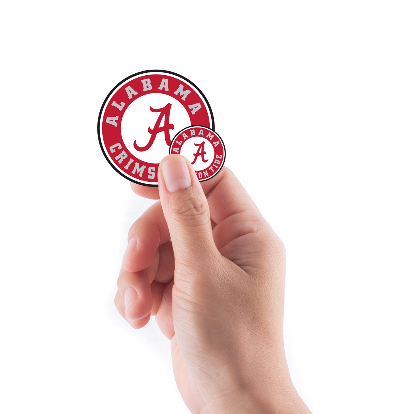 Sheet of 5 -U of Alabama: Alabama Crimson Tide  Logo Minis        - Officially Licensed NCAA Removable    Adhesive Decal