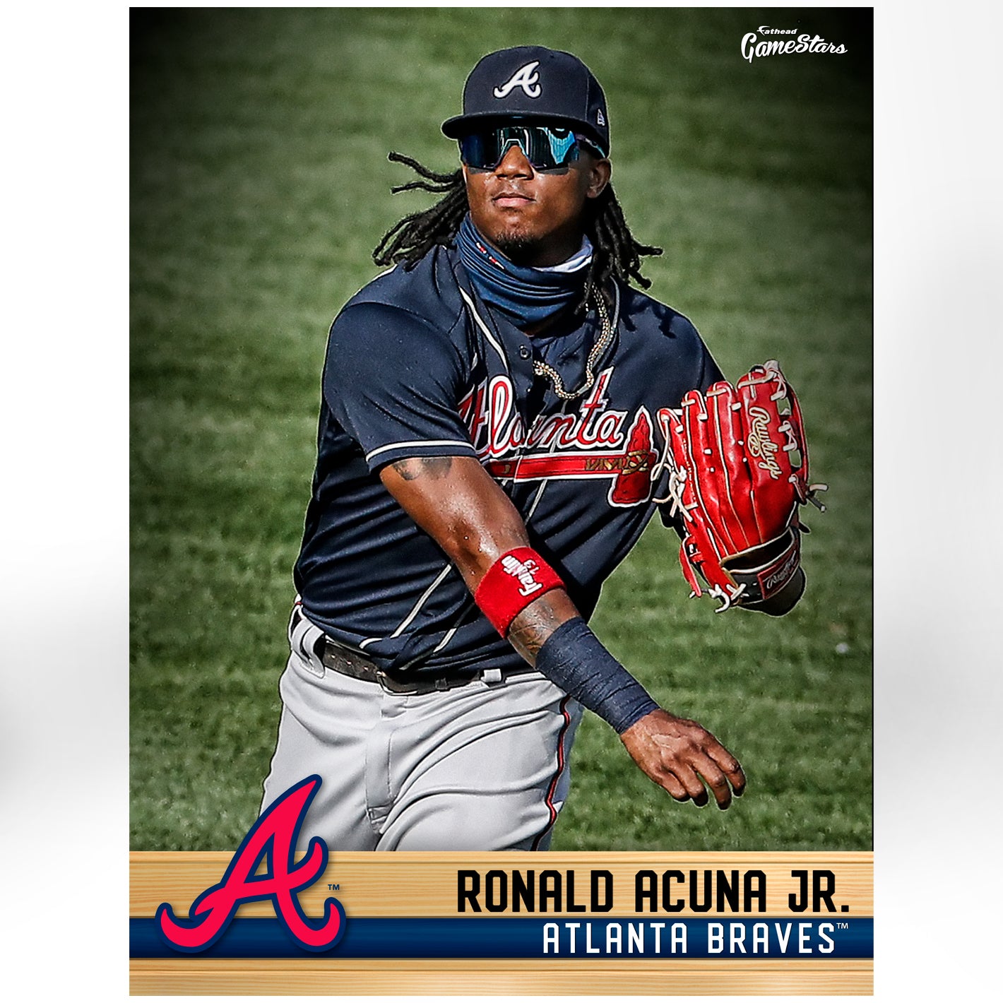 Atlanta Braves: Ronald Acuña Jr. 2021 Mural - Officially Licensed