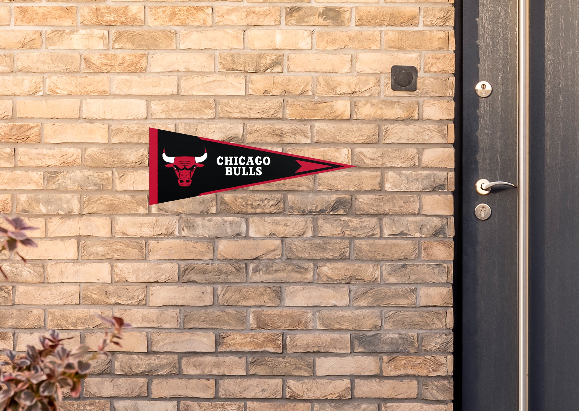 NBA Chicago Bulls Red & Black Plastic Pennant Banner - 12ft (Pack Of 1) -  Perfect For Game Day & Sports-Themed Parties