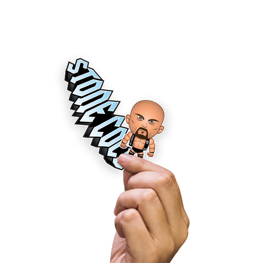 Sheet of 5 -Stone Cold Minis - Officially Licensed WWE Removable Adhesive Decal