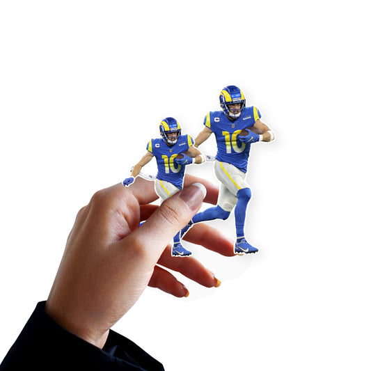 Los Angeles Rams: Cooper Kupp  Minis        - Officially Licensed NFL Removable     Adhesive Decal