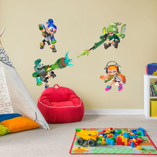 Splatoon Collection - Officially Licensed Nintendo Removable Wall Decals