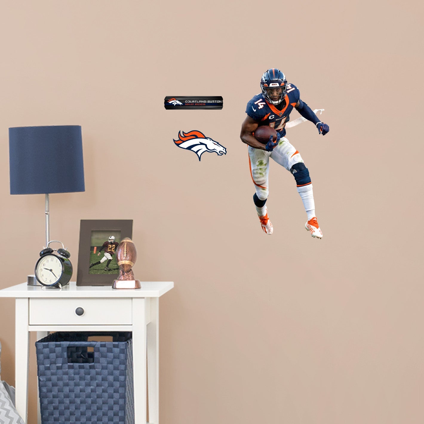 Denver Broncos: Courtland Sutton - Officially Licensed NFL Removable Adhesive Decal