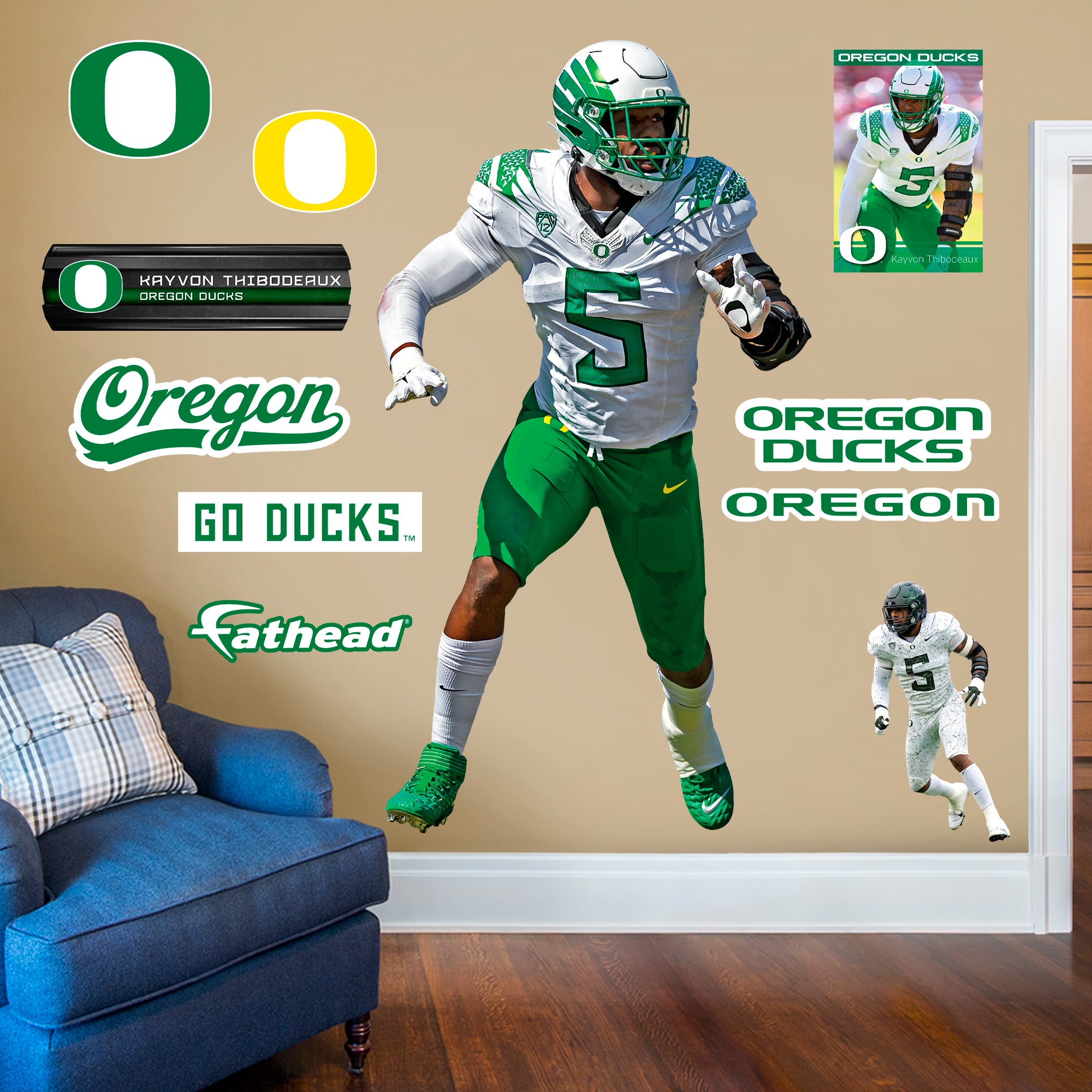 Lids Marcus Mariota Oregon Ducks Fathead 15-Pack Life-Size Removable Wall  Decal