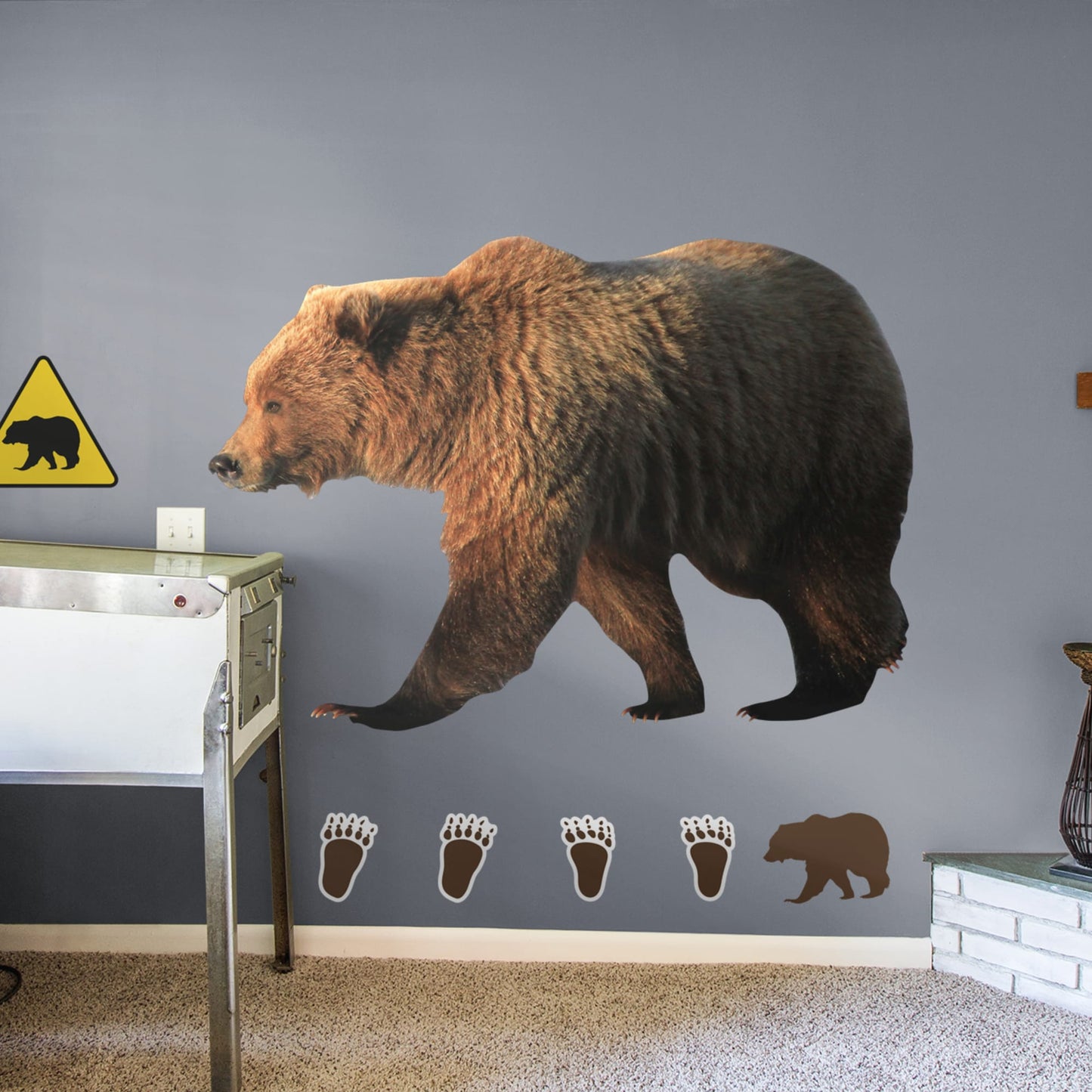 Life-Size Animal + 6 Decals (72.5"W x 51"H)