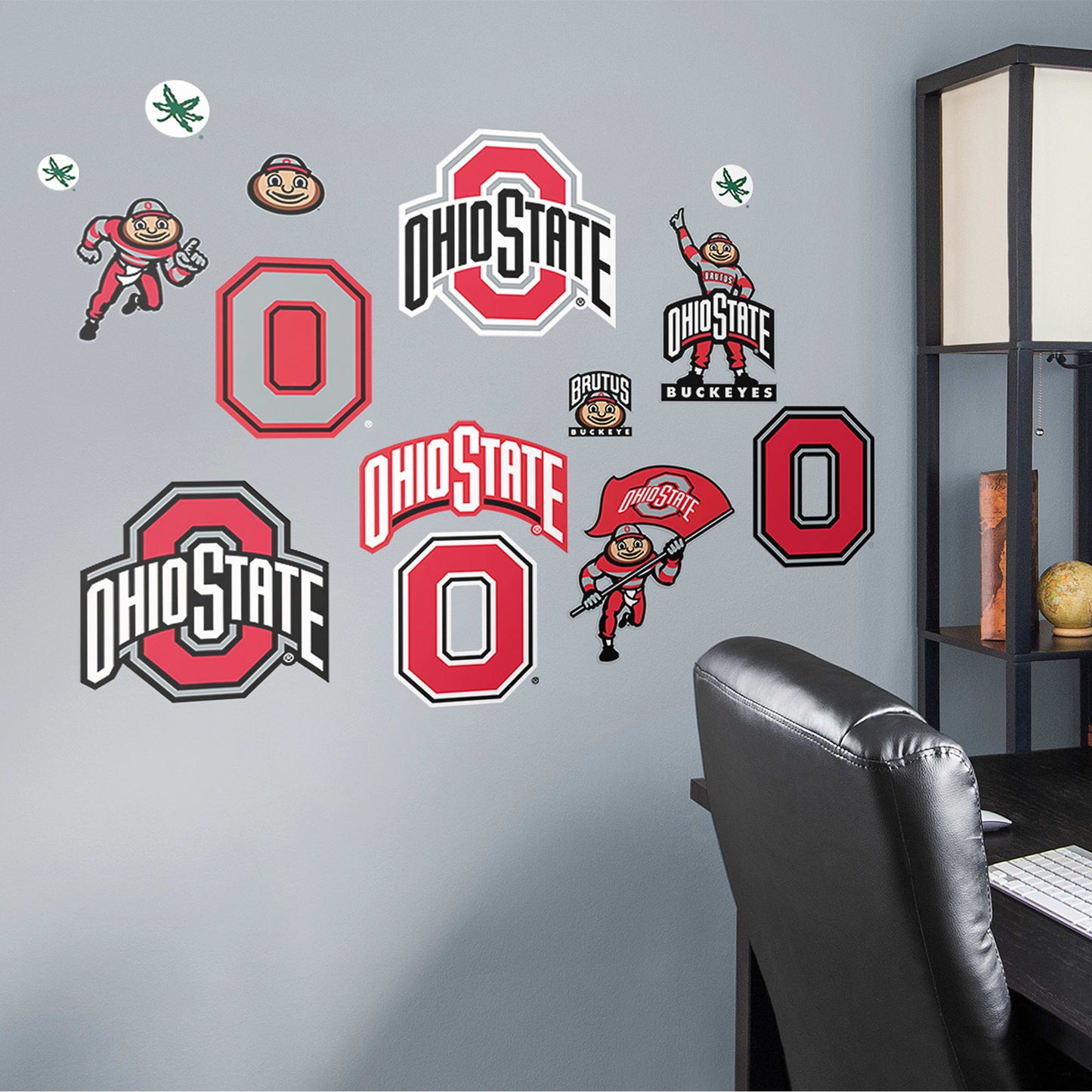 Ohio State Buckeyes: Logo Assortment - Officially Licensed Removable Wall Decals