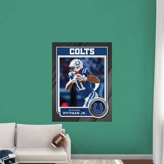 Indianapolis Colts: Michael Pittman Jr. Poster - Officially Licensed NFL Removable Adhesive Decal