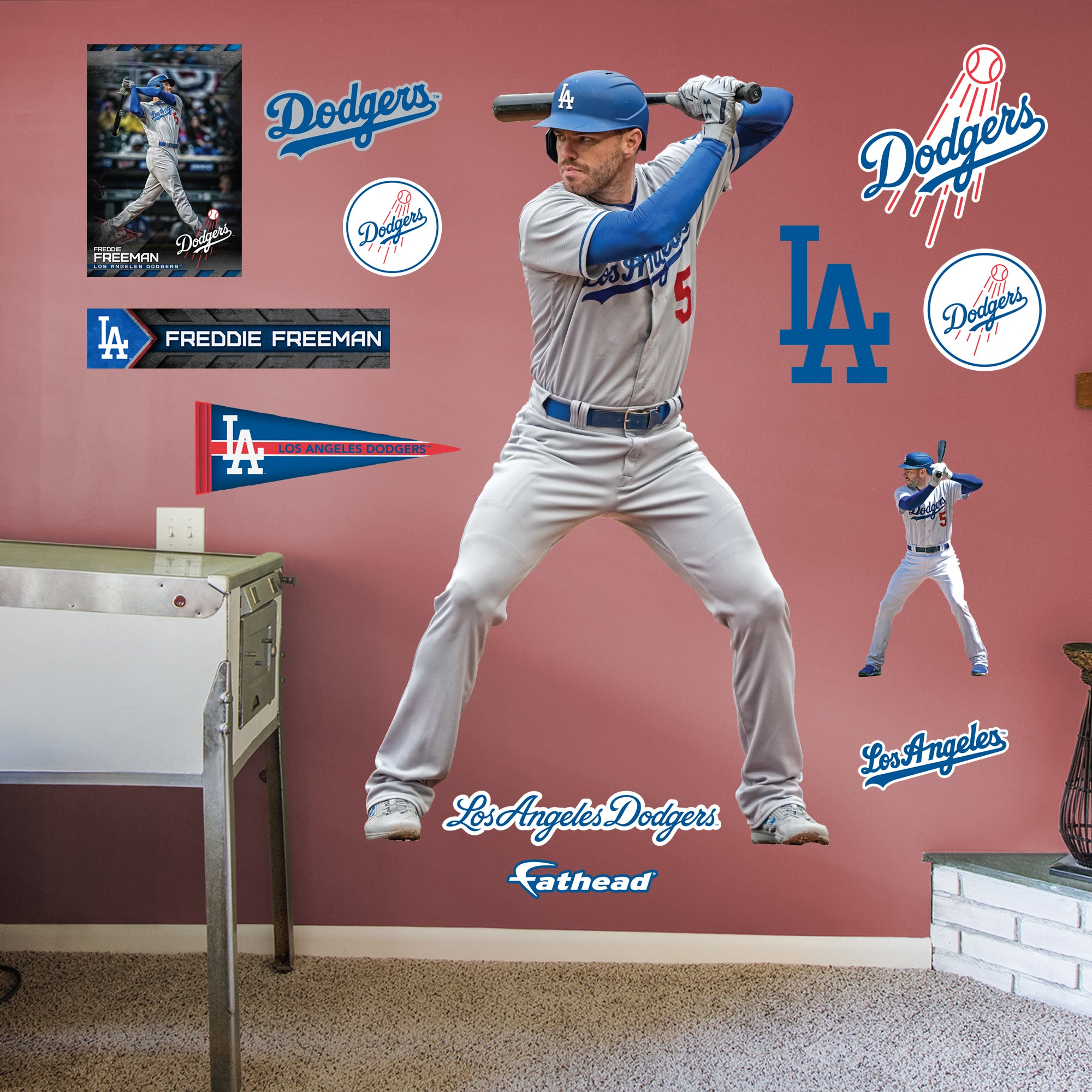 Freddie (Freddie Freeman) Los Angeles Dodgers - Officially Licensed MLB  Print - Limited Release /500