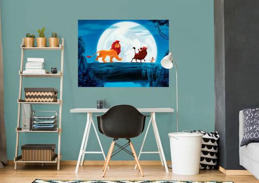 The Lion King:  Moon Mural        - Officially Licensed Disney Removable Wall   Adhesive Decal