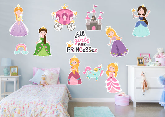 Nursery:  Girls Collection        -   Removable Wall   Adhesive Decal