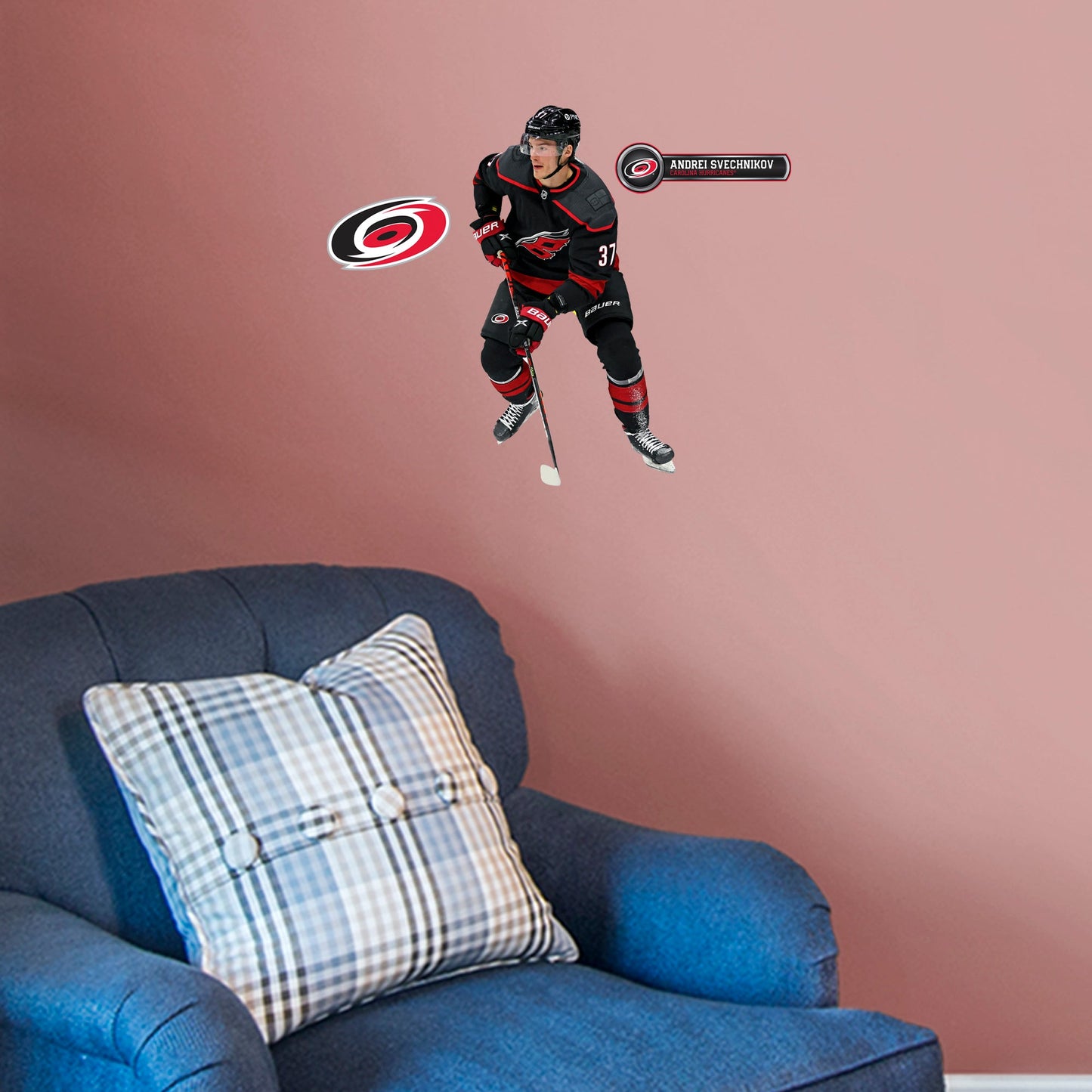 Carolina Hurricanes: Andrei Svechnikov - Officially Licensed NHL Removable Adhesive Decal