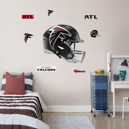 Atlanta Falcons: Helmet - Officially Licensed NFL Removable Adhesive Decal
