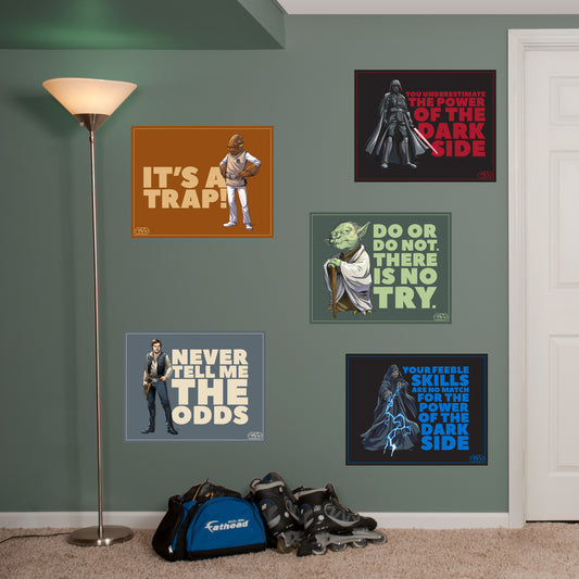 Quotes Poster Collection - Officially Licensed Star Wars Removable Adhesive Decal