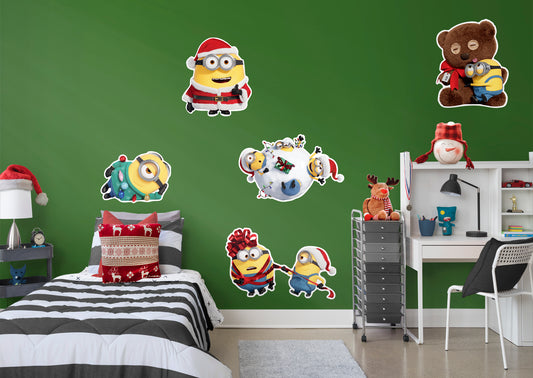 Minions Holiday: Holiday Scenes Collection - Officially Licensed NBC Universal Removable Adhesive Decal