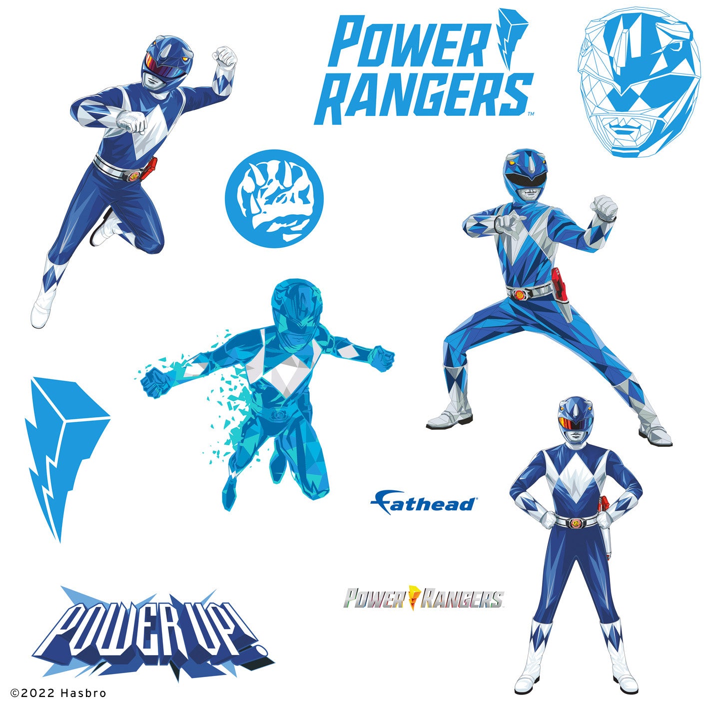 Power Rangers: Blue Ranger Collection - Officially Licensed Hasbro Rem –  Fathead