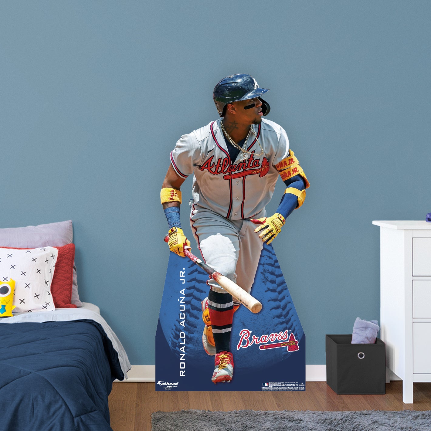 Atlanta Braves: Ronald Acu√±a Jr. Life-Size Foam Core Cutout - Officially Licensed MLB Stand Out