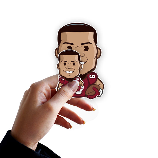 Arizona Cardinals: James Conner  Emoji Minis        - Officially Licensed NFLPA Removable     Adhesive Decal