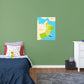 Maps of Asia: Oman Mural        -   Removable Wall   Adhesive Decal