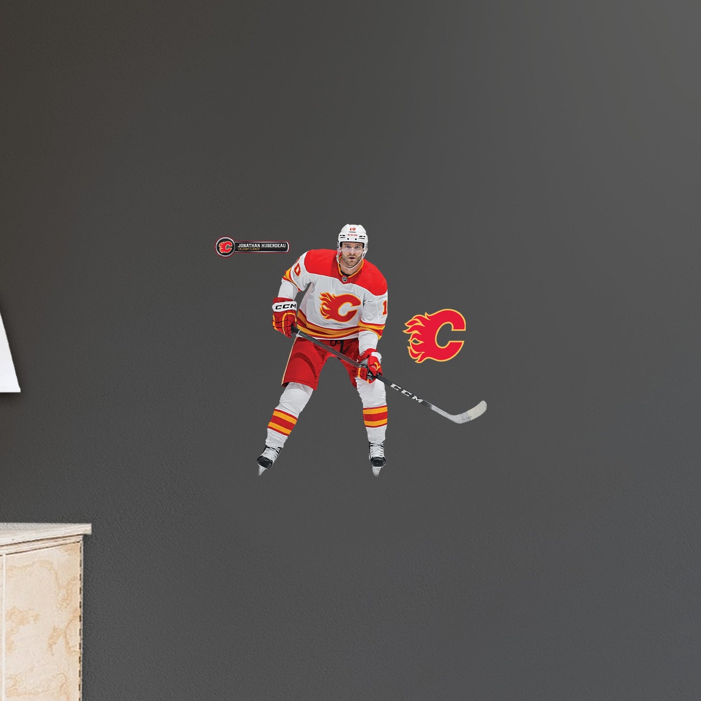 Calgary Flames: Jonathan Huberdeau - Officially Licensed NHL Removable Adhesive Decal