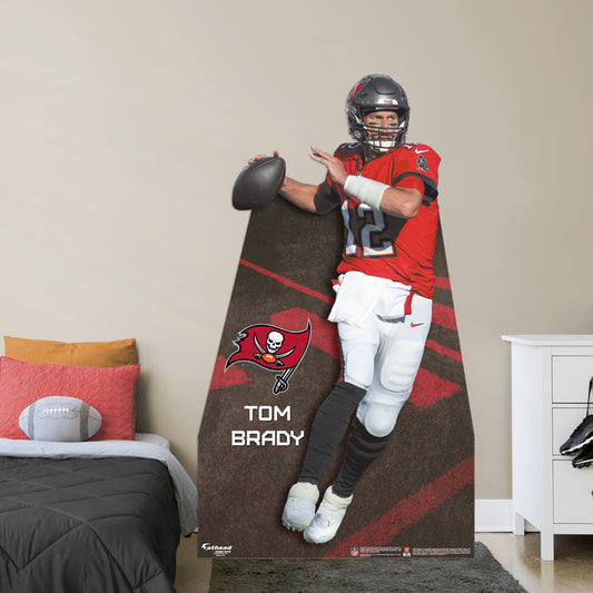 Tampa Bay Buccaneers: Tom Brady Life-Size Foam Core Cutout - Officially Licensed NFL Stand Out