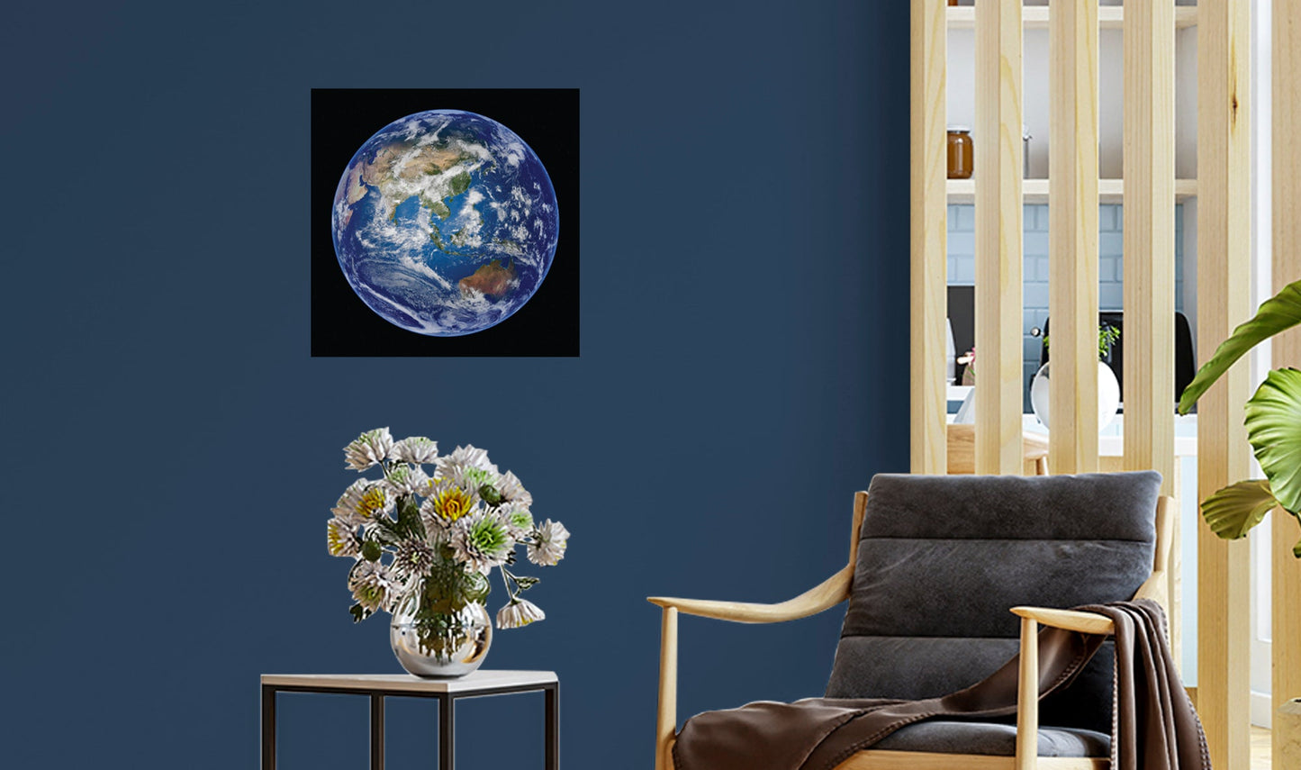 Planets: Earth Mural        -   Removable     Adhesive Decal