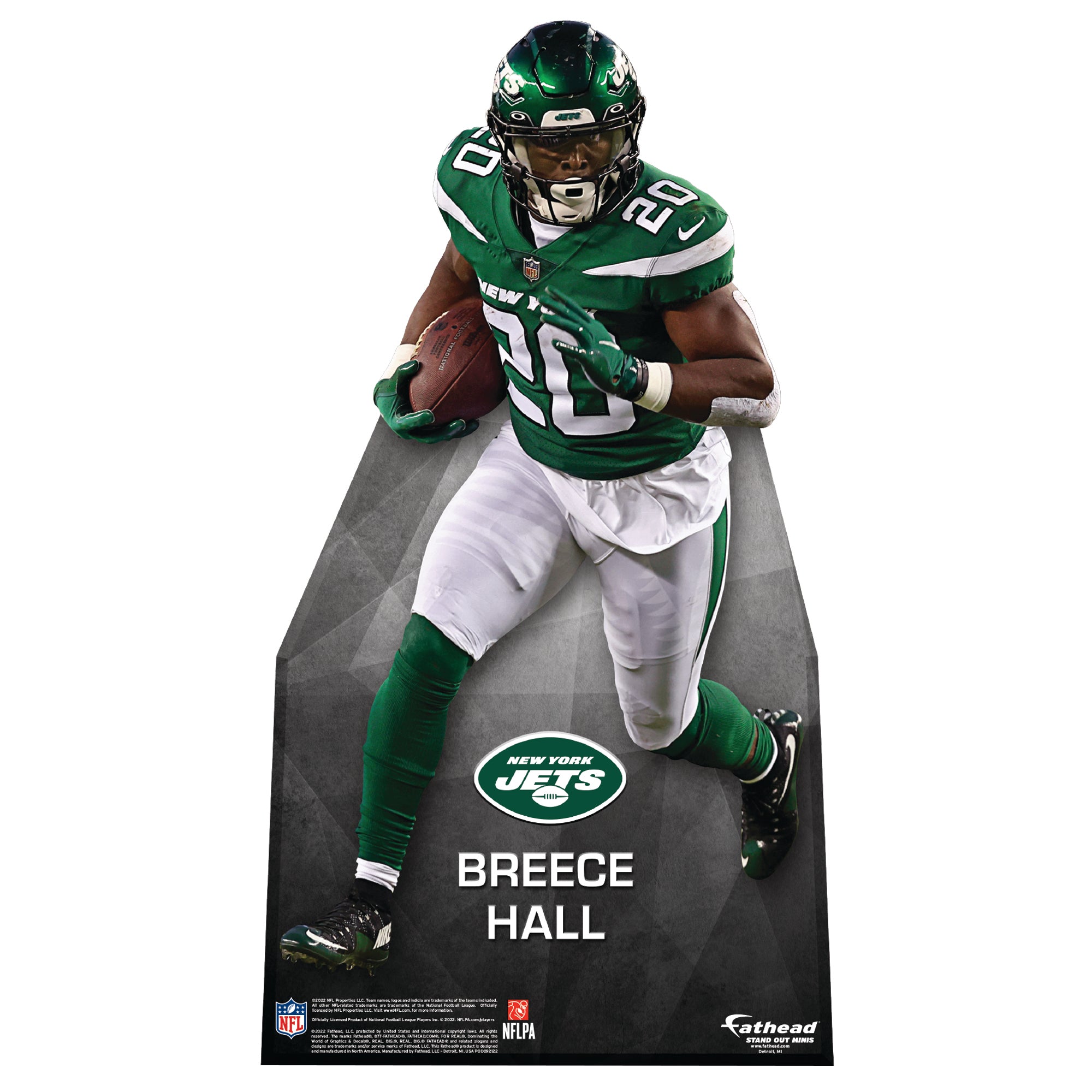 New York Jets: Breece Hall 2022 Life-Size Foam Core Cutout