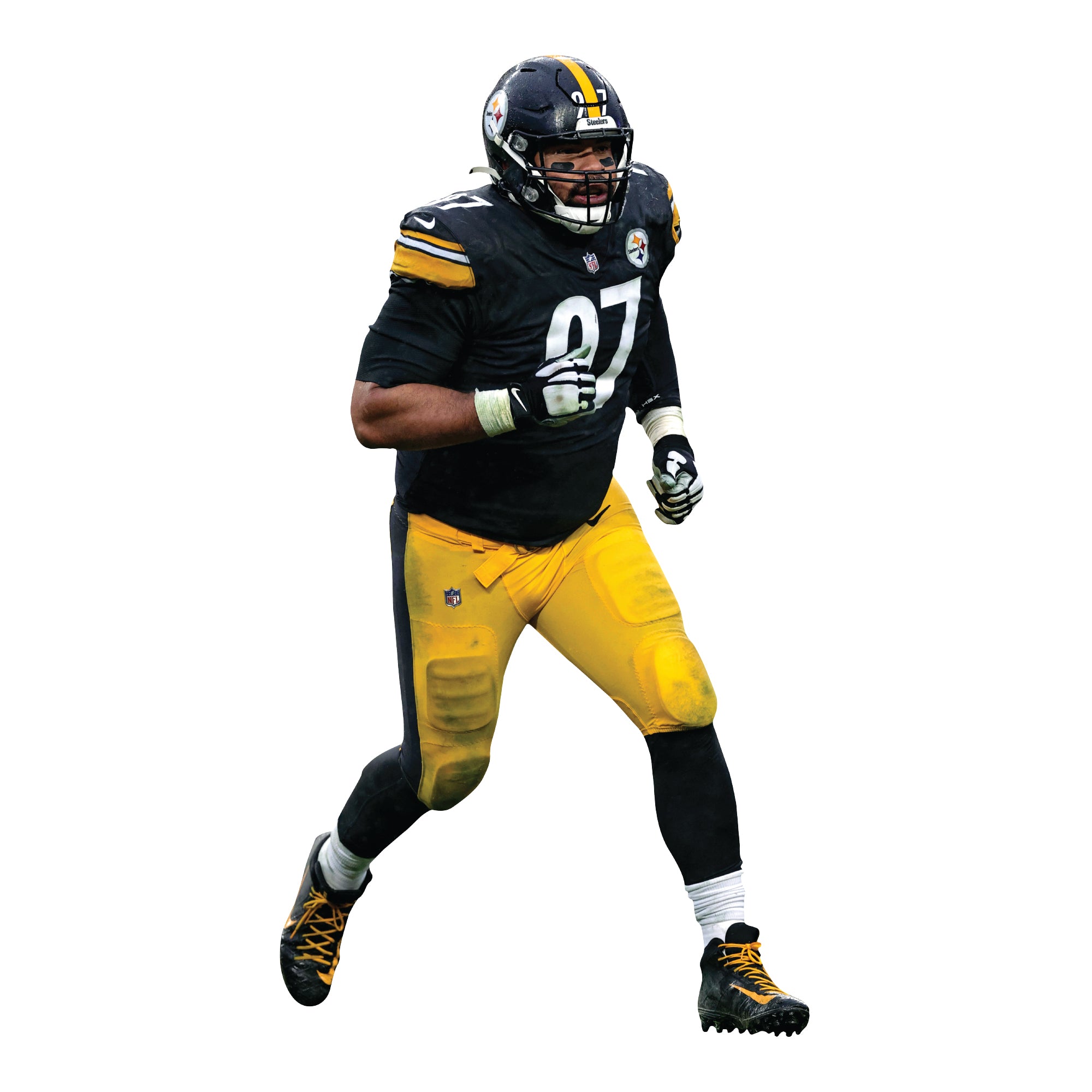 Fathead Cameron Heyward Pittsburgh Steelers 3-Pack Life-Size Removable Wall Decal