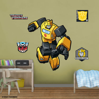 Transformers Classic: Bumblebee RealBig - Officially Licensed Hasbro Removable Adhesive Decal
