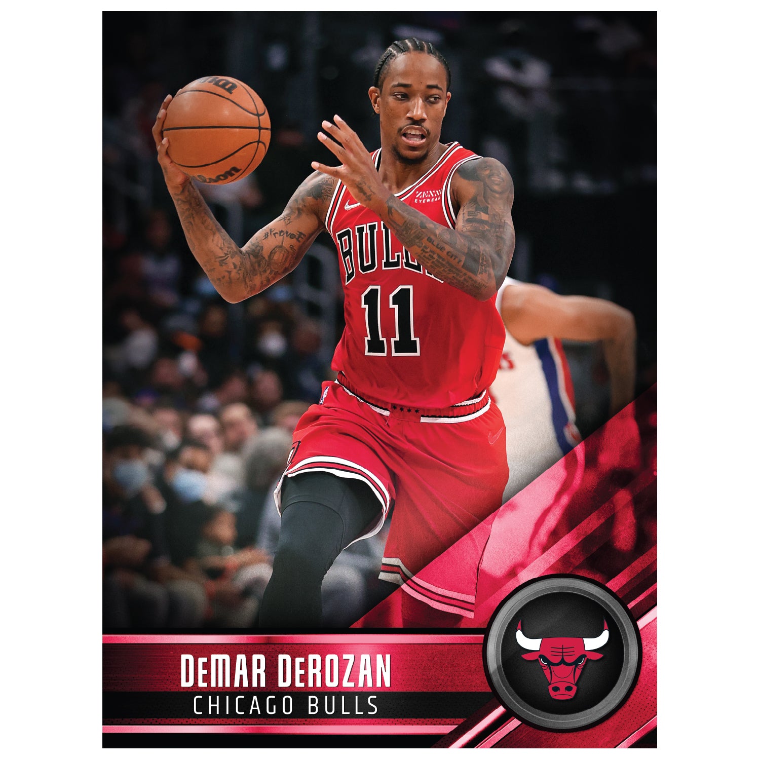  Trends International NBA Chicago Bulls - DeMar DeRozan 22 Wall  Poster, 22.375 x 34, Black Framed Version : Sports & Outdoors