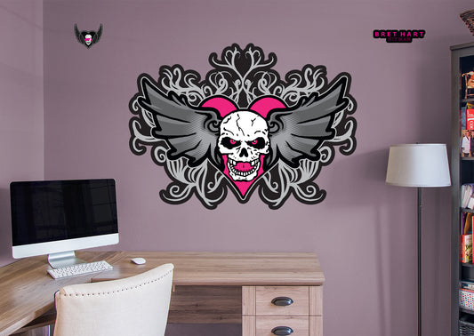 Bret Hitman Hart  Logo        - Officially Licensed WWE Removable Wall   Adhesive Decal