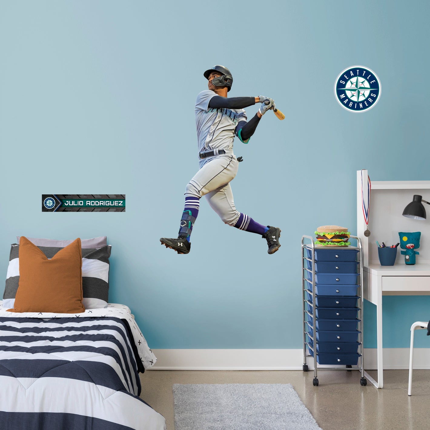 Seattle Mariners: Julio Rodriguez - Officially Licensed MLB Removable Adhesive Decal