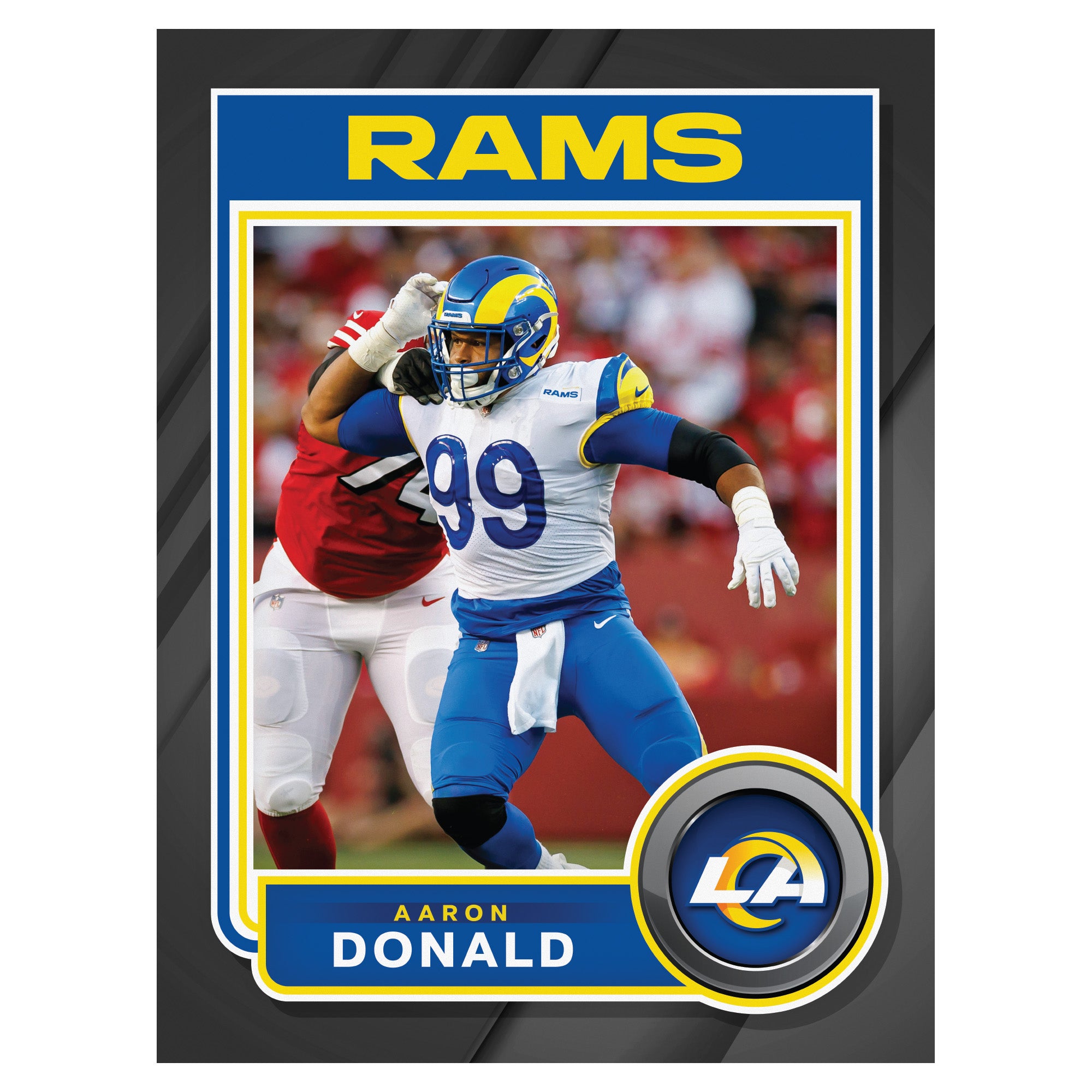 Los Angeles Rams: Aaron Donald 2023 Icon Poster - Officially Licensed –  Fathead