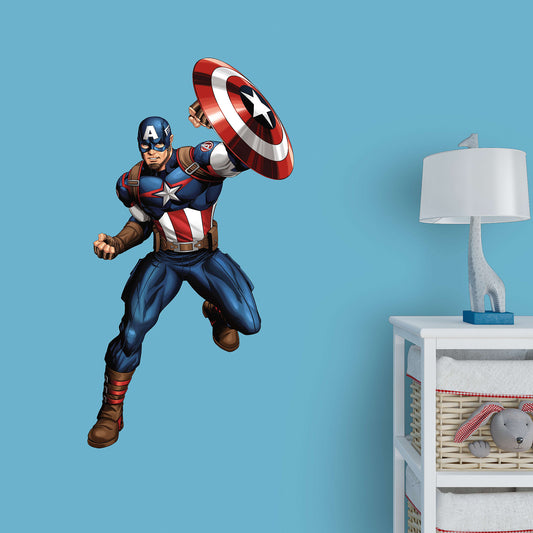 Captain America - Officially Licensed Removable Wall Decal