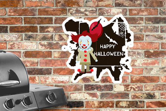Halloween: Clowns Red Balloon Alumigraphic        -      Outdoor Graphic