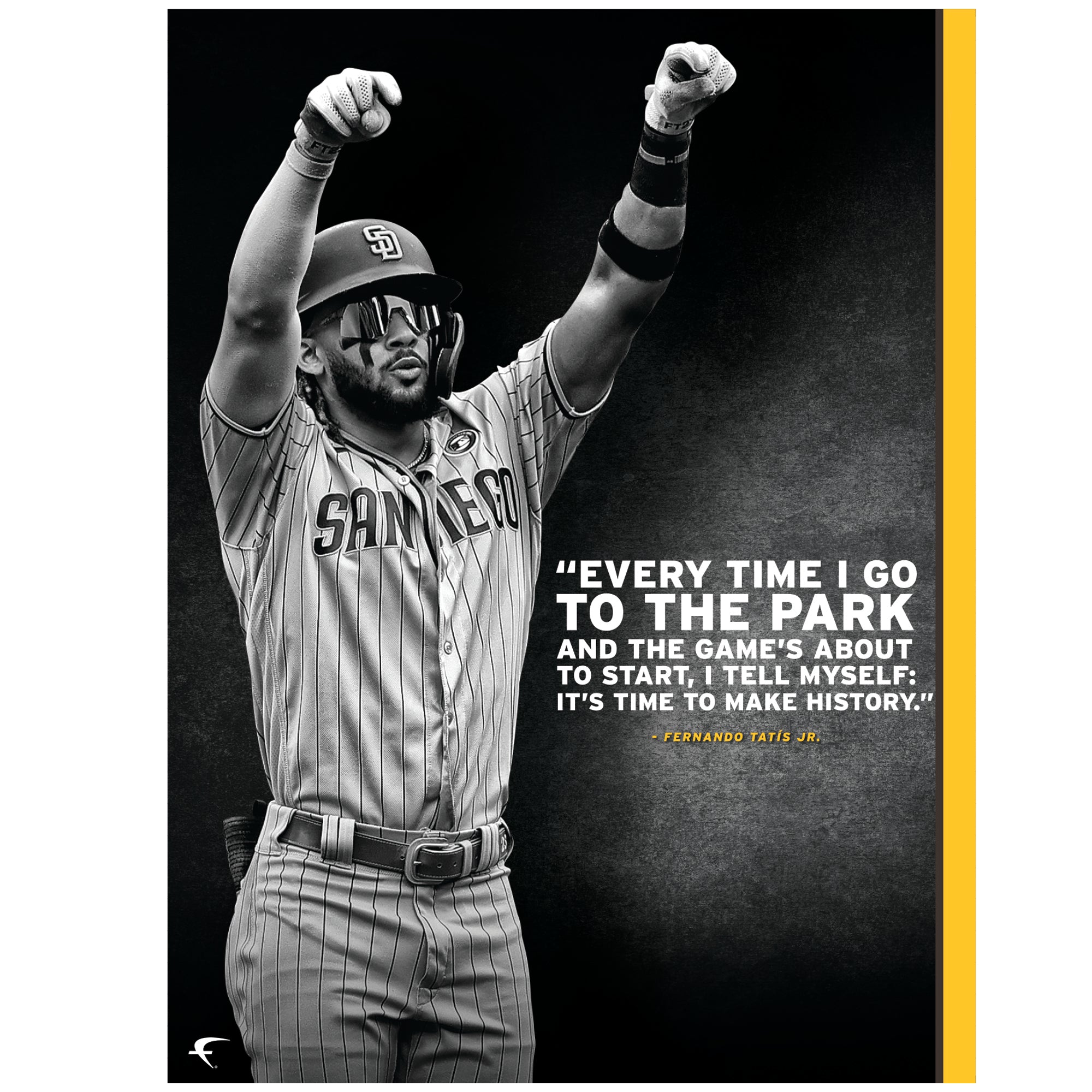 Fernando Tatis Jr for San Diego Padres: RealBig MLB Removable Wall Decal Life-Size Athlete + 2 Wall Decals