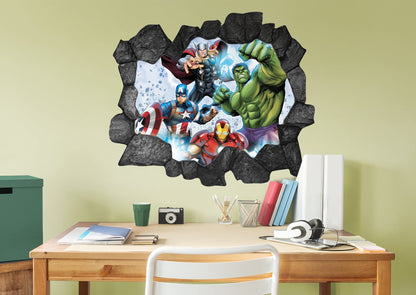 Avengers: Broken Wall 7 Instant Window - Officially Licensed Marvel Removable Adhesive Decal