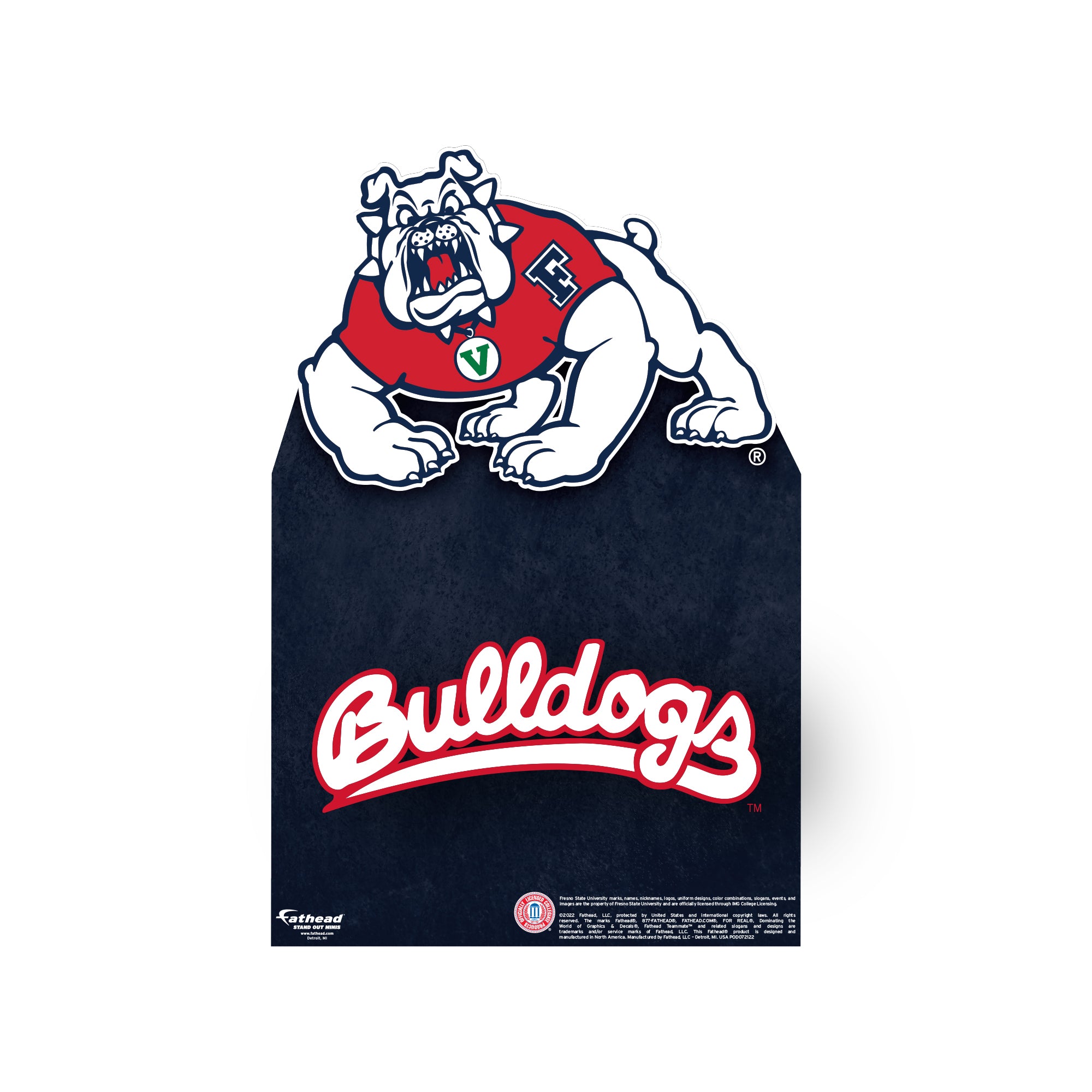 Fresno State Bulldogs: 2022 Mini Cardstock Cutout - Officially