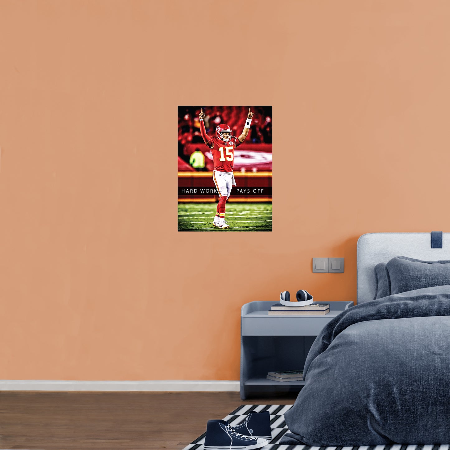 Kansas City Chiefs: Patrick Mahomes II  Motivational Poster        - Officially Licensed NFL Removable     Adhesive Decal