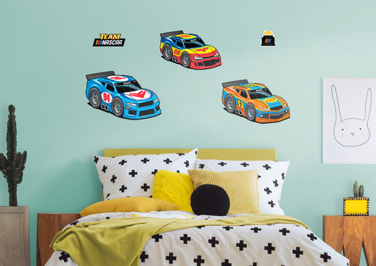 Rookies Car Collection        - Officially Licensed NASCAR Removable Wall   Adhesive Decal