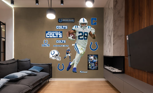 Indianapolis Colts: Jonathan Taylor - Officially Licensed NFL Removable Adhesive Decal