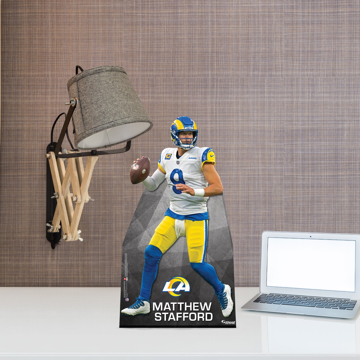 Los Angeles Rams: Matthew Stafford Mini Cardstock Cutout - Officially Licensed NFL Stand Out